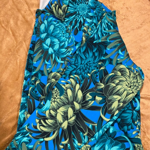 Isaac Mazrahi lightweight floral jacket 3X - Picture 6 of 10